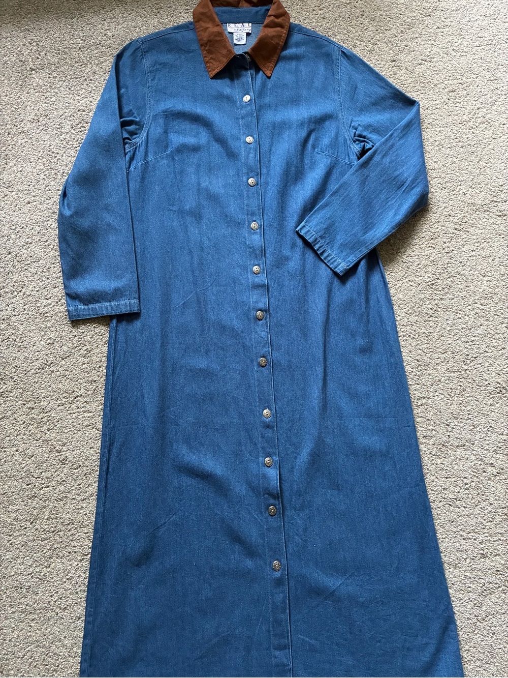 Vintage Denim Dress or Overcoat (12)